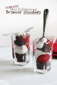 Healthy Brownie Sundae {Mini-Indulgences}