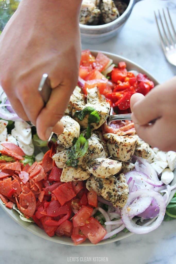 Grilled Chicken Chopped Antipasto Salad Lexi's Clean Kitchen