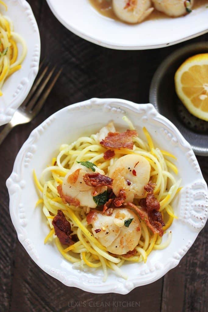 Easy Scallop Pasta Lexi's Clean Kitchen