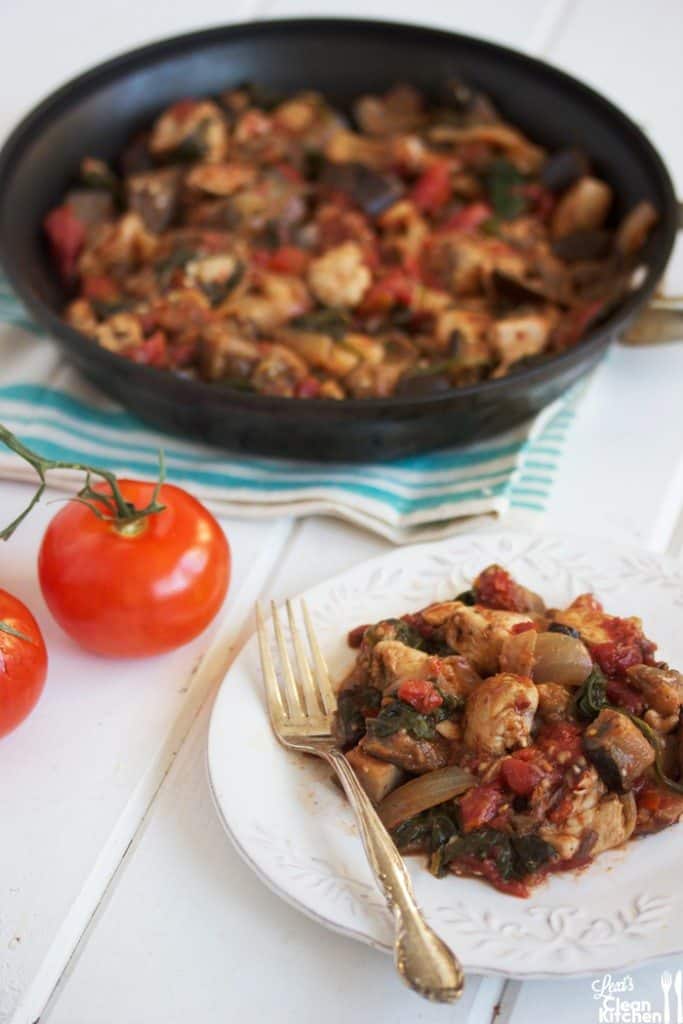 Chicken Eggplant Skillet Meal