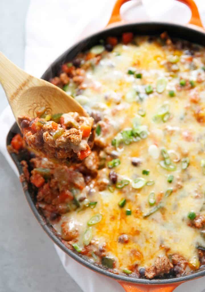 Minute Loaded Taco Skillet Video Lexi S Clean Kitchen