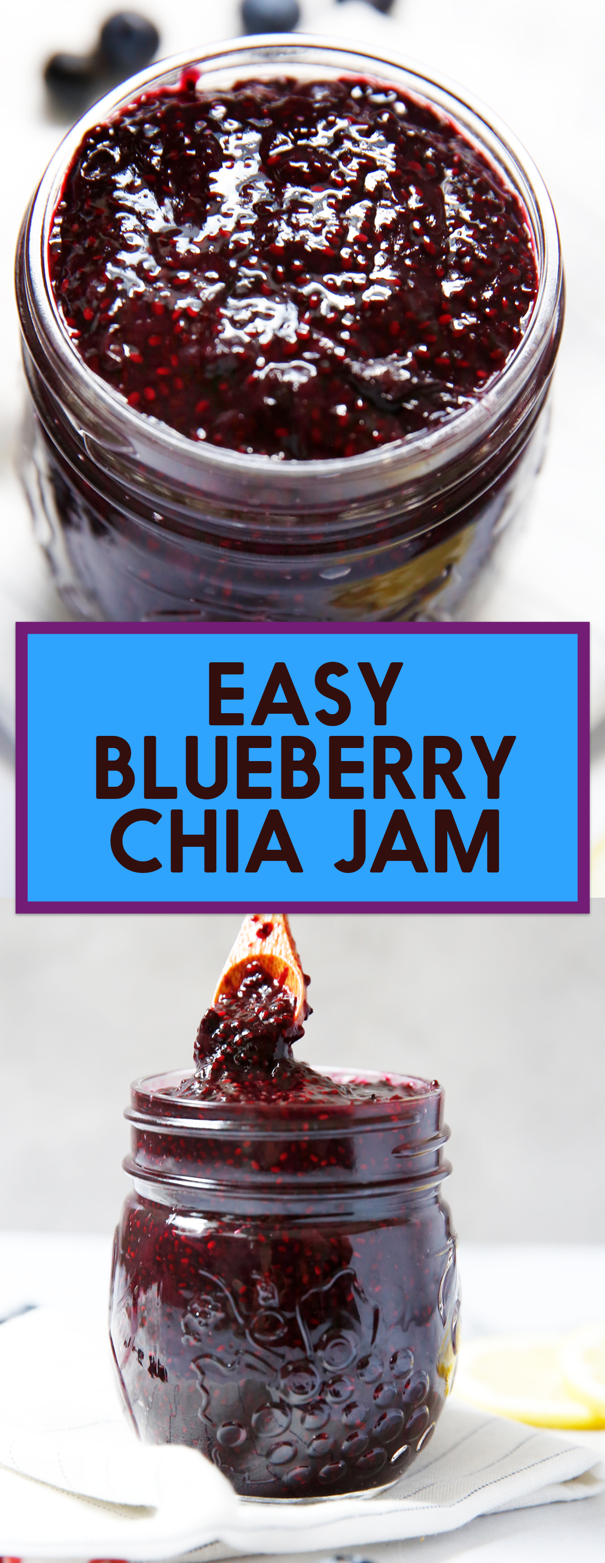 Easy Blueberry Jam with Chia Seeds | Lexi's Clean Kitchen