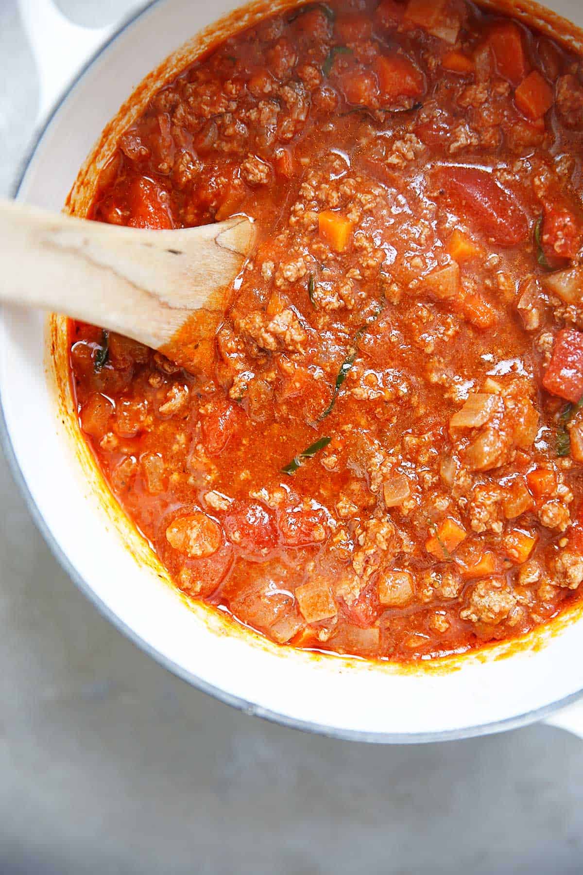 Healthy Homemade Meat Sauce Recipe - Lexi's Clean Kitchen