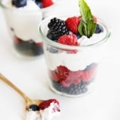 Berries with Coconut Whipped Cream