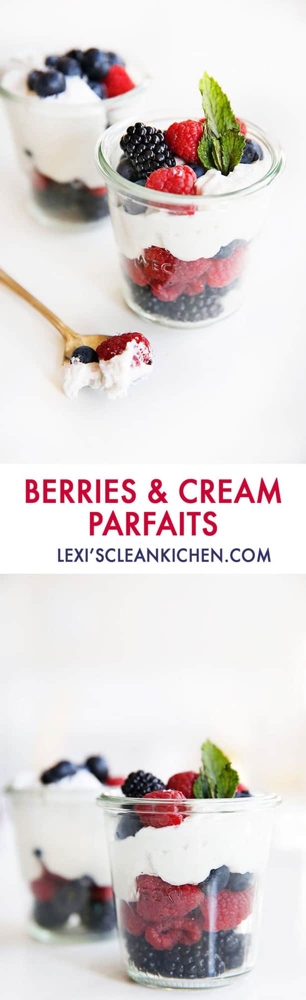 Berries and Cream Parfaits {Dairy-free} | Lexi's Clean Kitchen