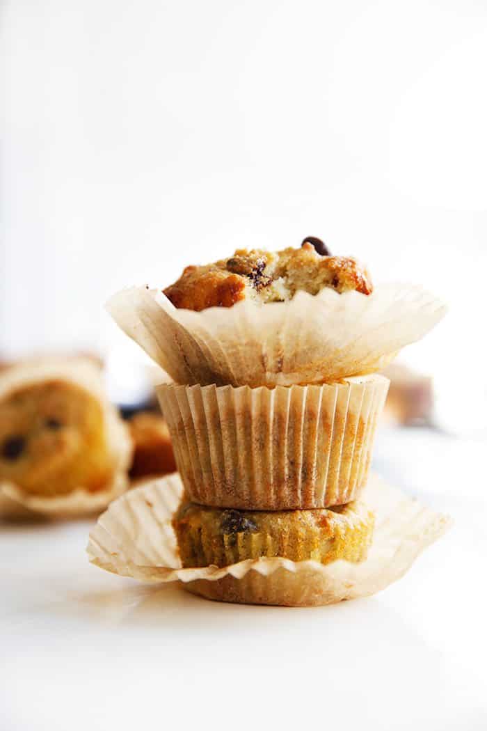 Paleo Chocolate Chip Banana Muffins