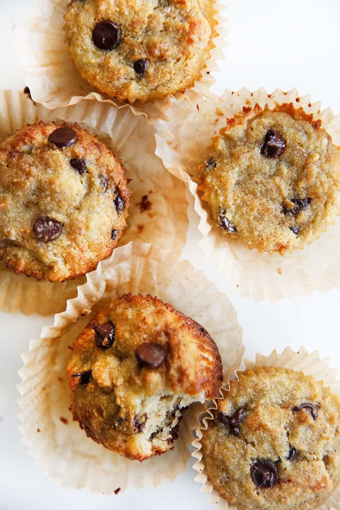 Paleo Chocolate Chip Banana Muffins