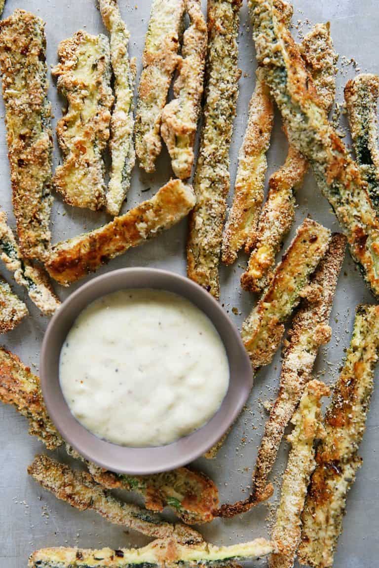Oven Baked Keto Zucchini Fries Lexi's Clean Kitchen