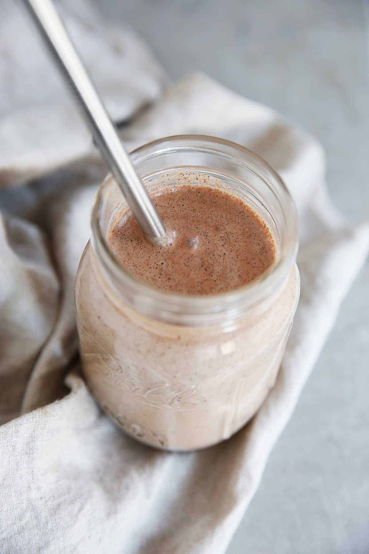 Almond butter protein shake