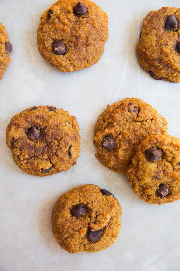 Gluten free pumpkin chocolate cookies