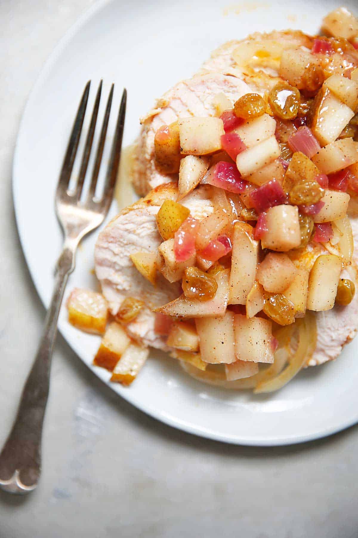 Roast Turkey Breast Stuffed with Apples