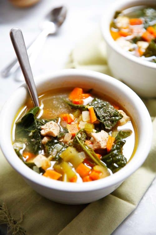 Detox Chicken Kale Soup Recipe - Lexi's Clean Kitchen