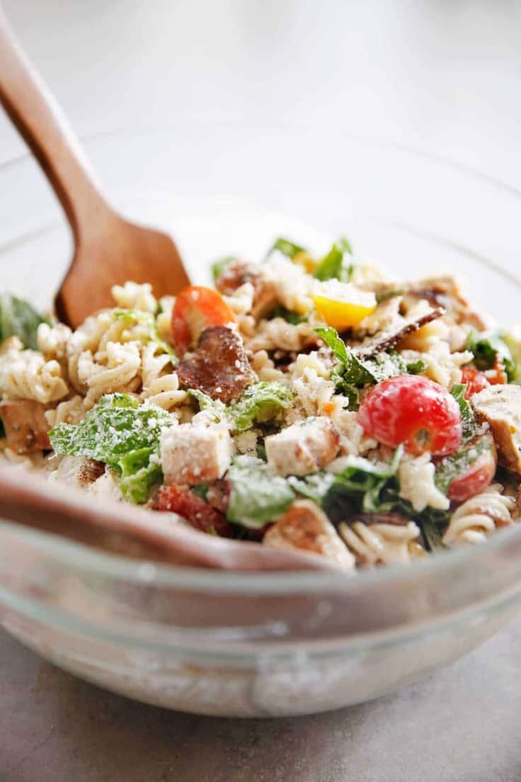 Chicken Caesar Pasta Salad - Lexi's Clean Kitchen