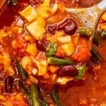 Rustic Tomato Soup with Veggies