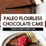 Paleo flourless chocolate cake.
