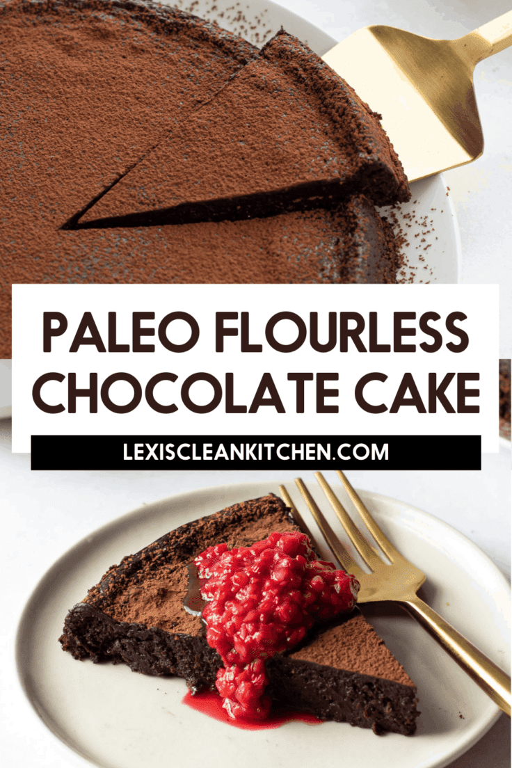 Paleo flourless chocolate cake.