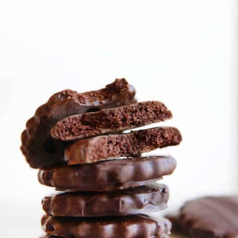 Paleo Thin Mints stacked up