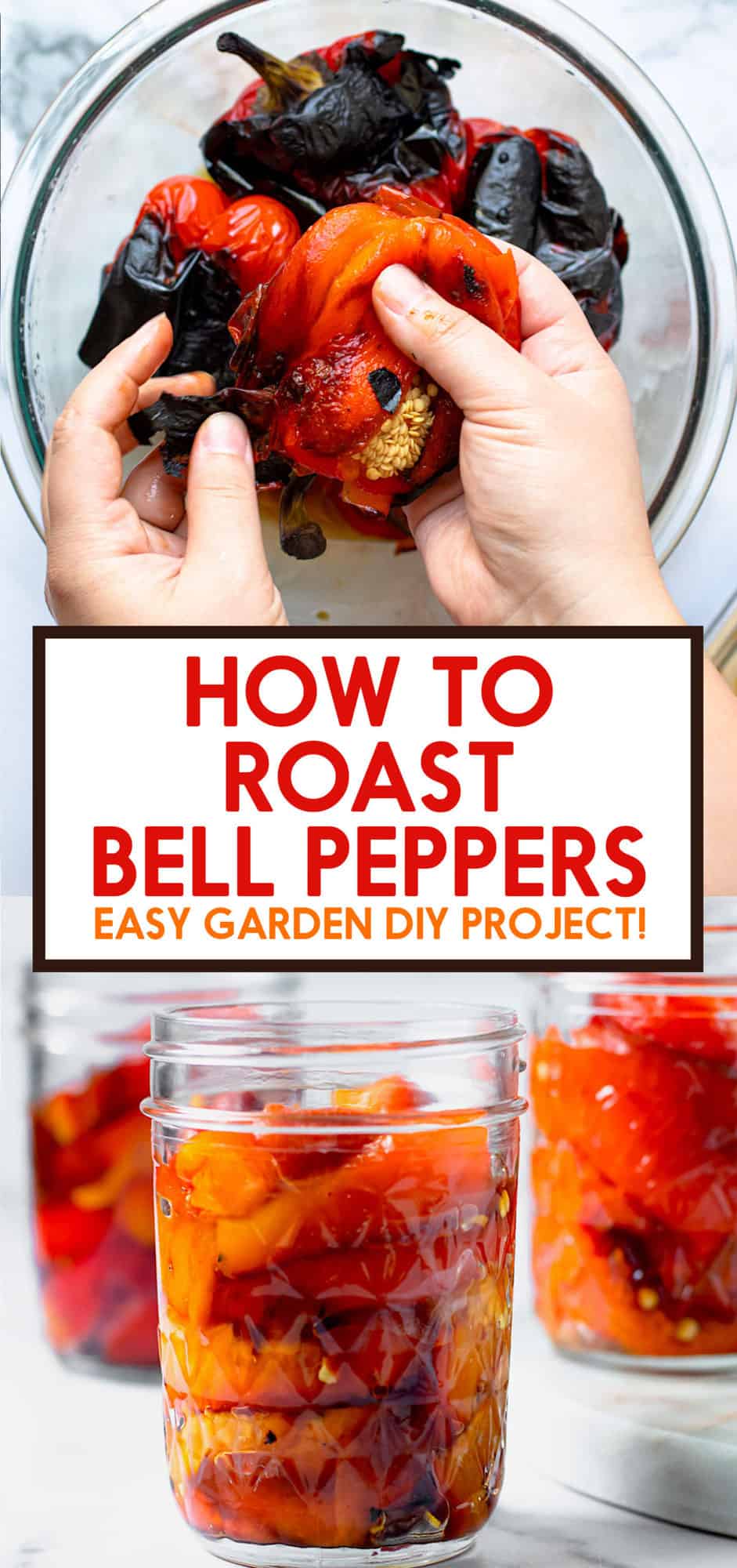 How to Roast Red Peppers Pinterest