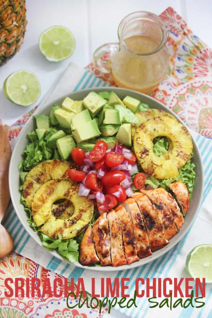 Sriracha Lime Chicken Chopped Salad