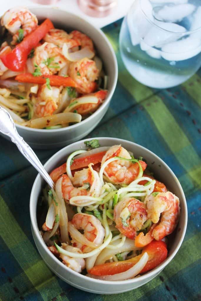 Cajun Garlic Shrimp Noodle Bowls