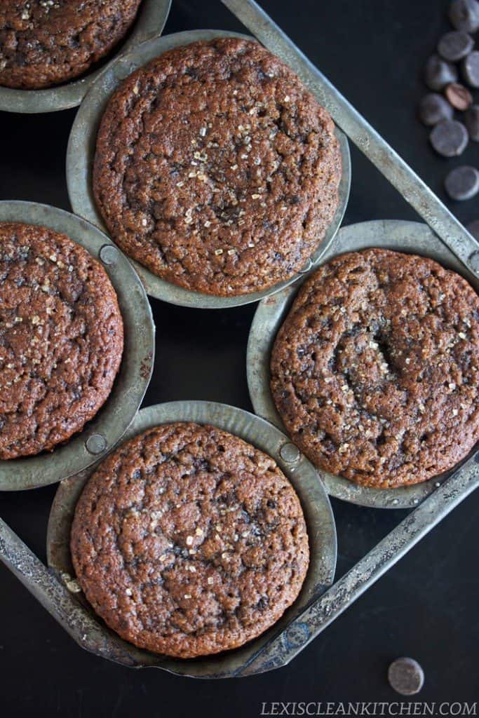 Healthy gluten free chocolate muffins