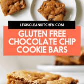 Gluten-free chocolate chip cookie bars.