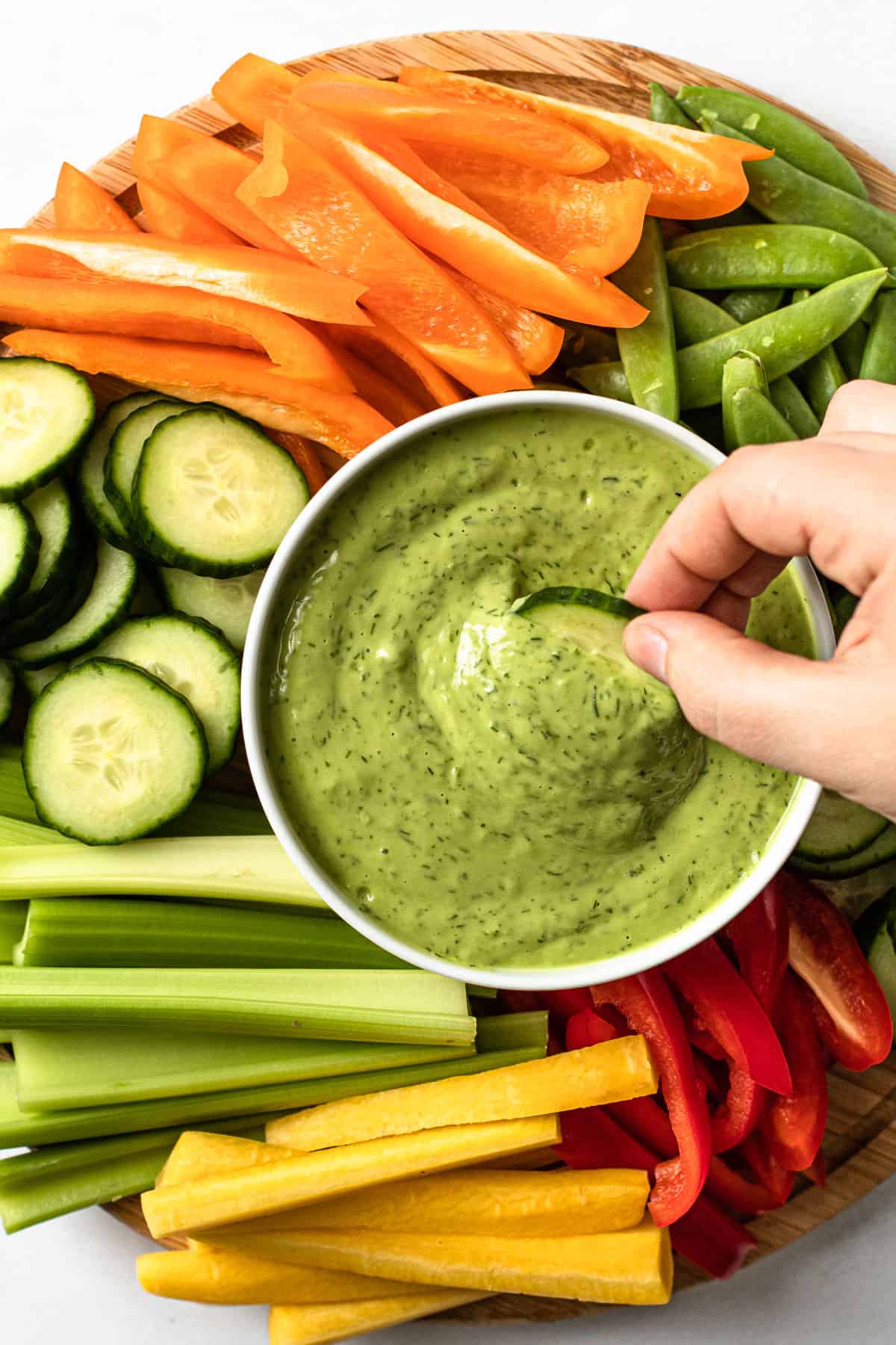 Healthy green shop goddess dressing avocado