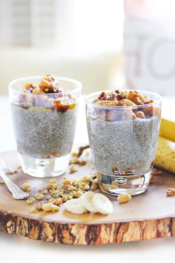 Bananas Foster Chia Pudding [Video] | Lexi's Clean Kitchen