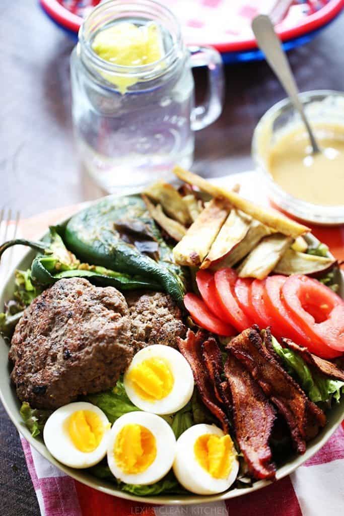 Leftover Burger Salad