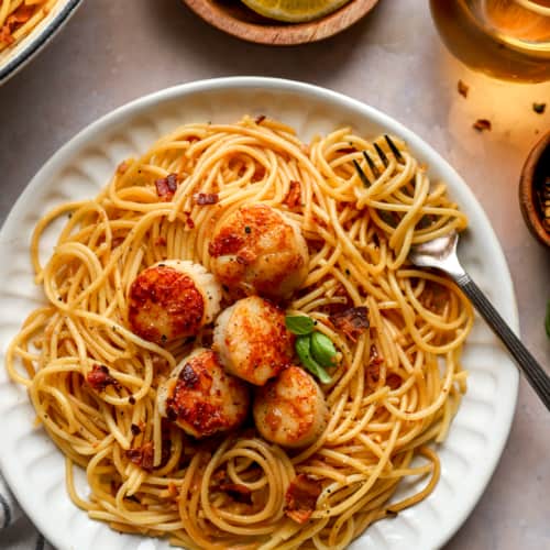 Easy Scallop Pasta