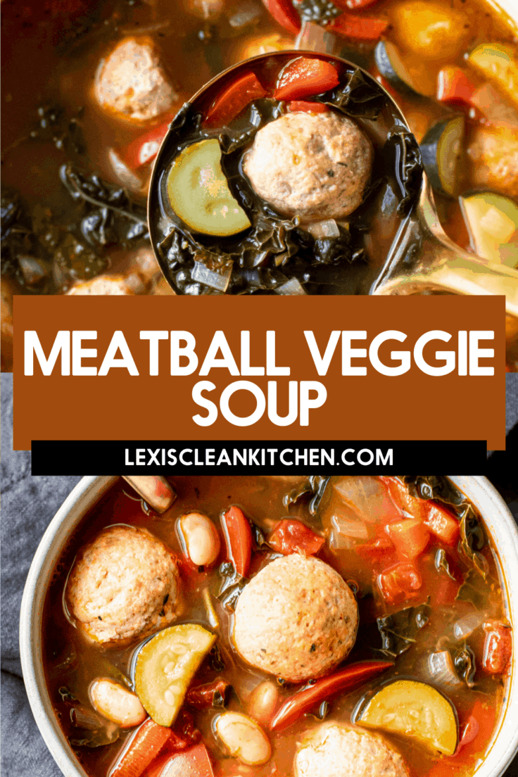 Meatball veggie soup.