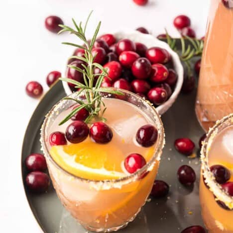 Cranberry Margarita in a glass