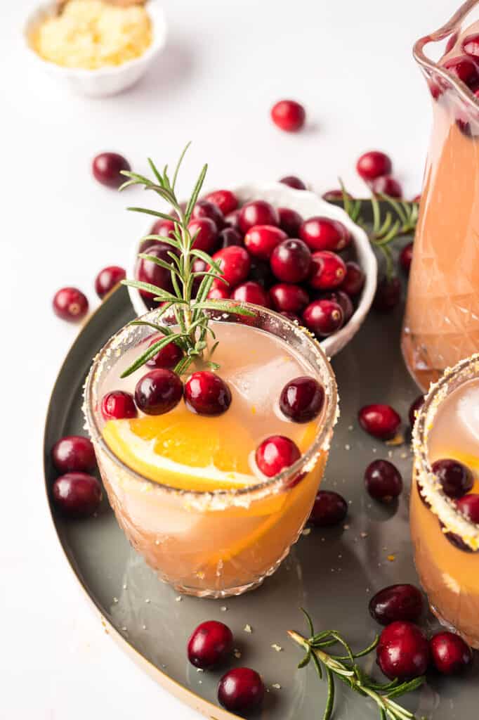 Cranberry Margarita in a glass