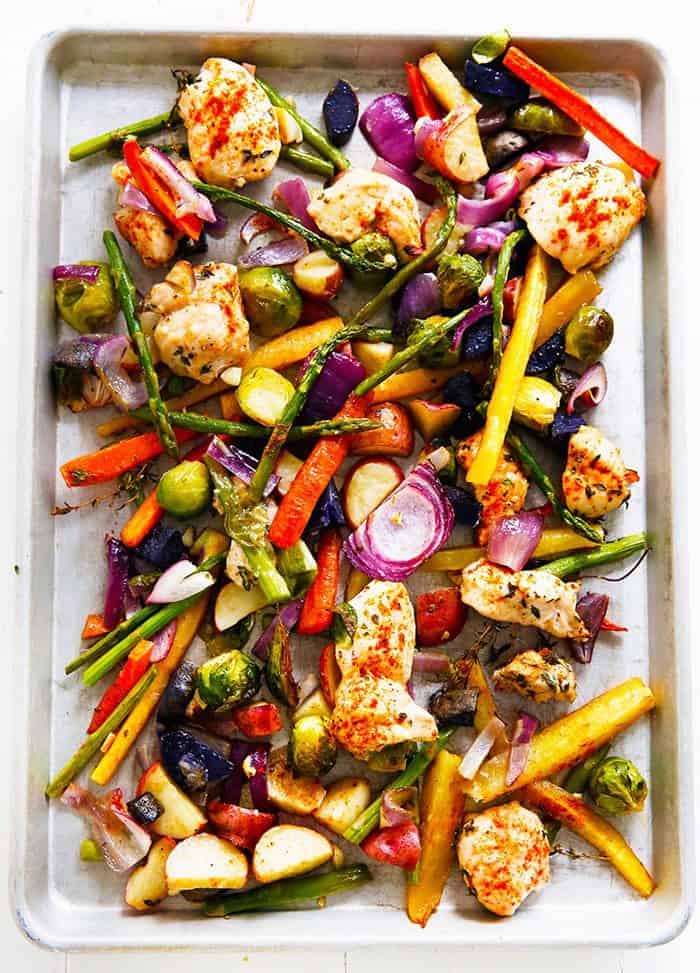 Sheet Pan Chicken and Veggie Dinner | Lexi's Clean Kitchen