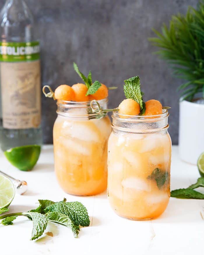 Cantaloupe Ginger Cocktail