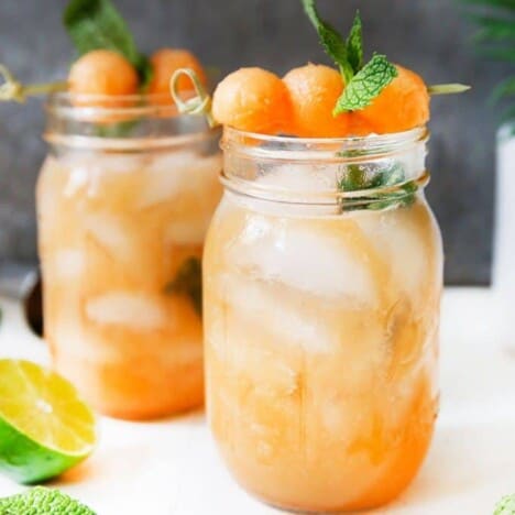 Cantaloupe Ginger Cocktails