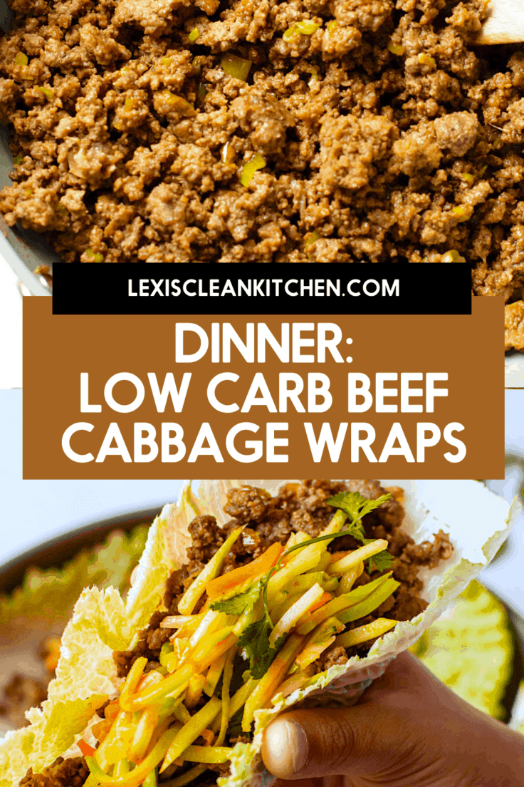 Beef cabbage wraps.