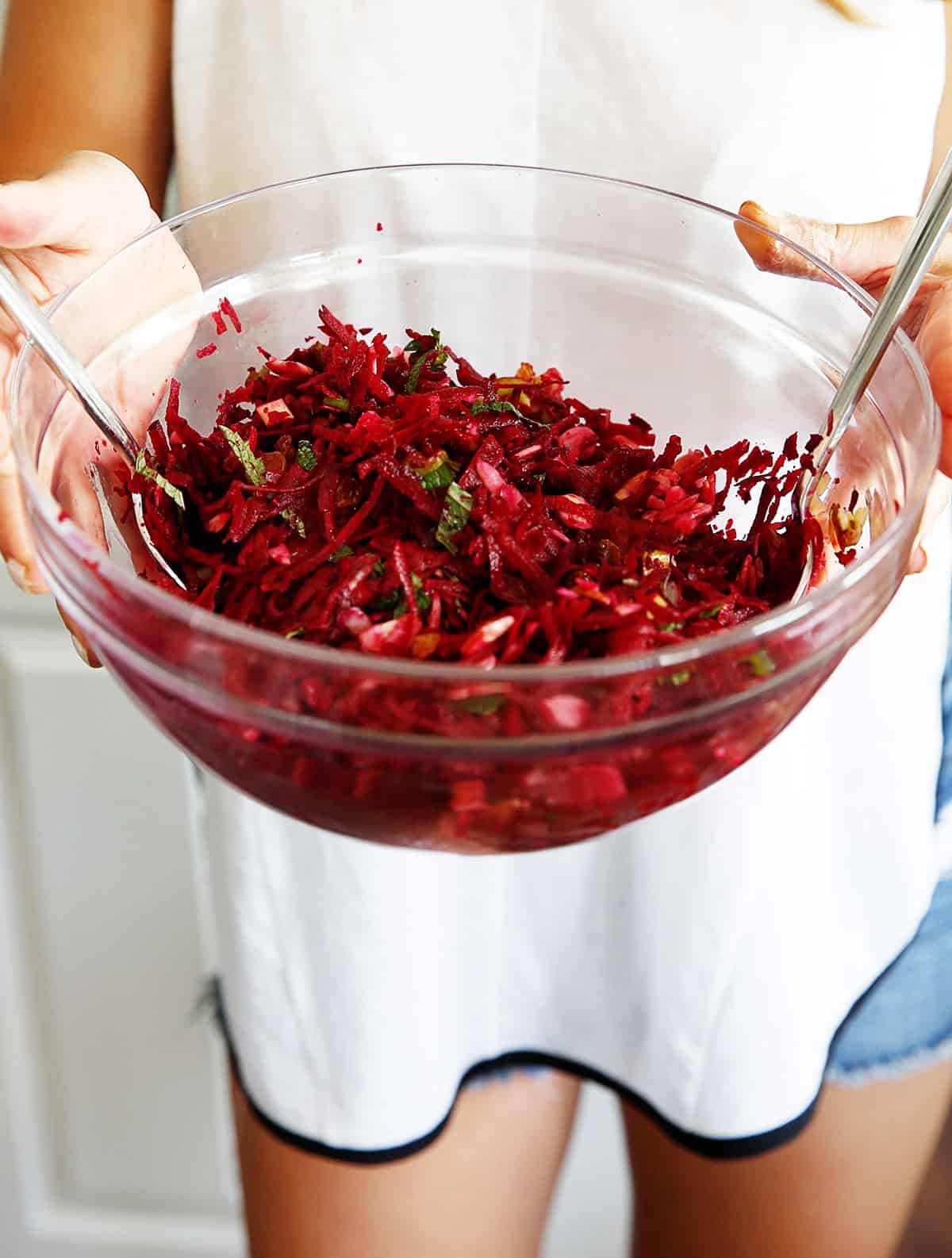 Beet Slaw with Mint and Ginger