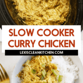 Slow cooker curry chicken.