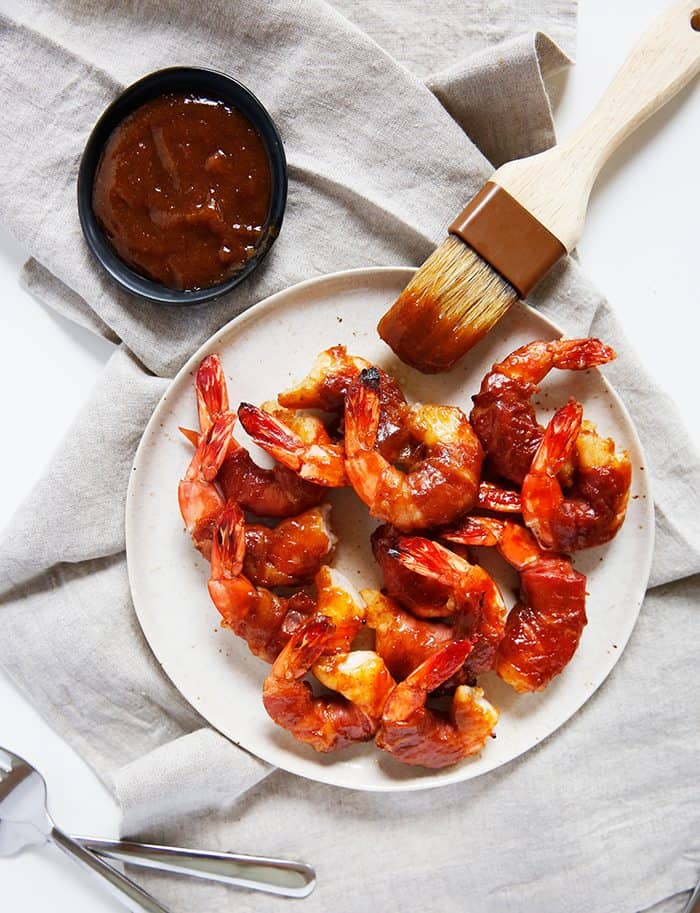 Prosciutto Wrapped Glazed Shrimp