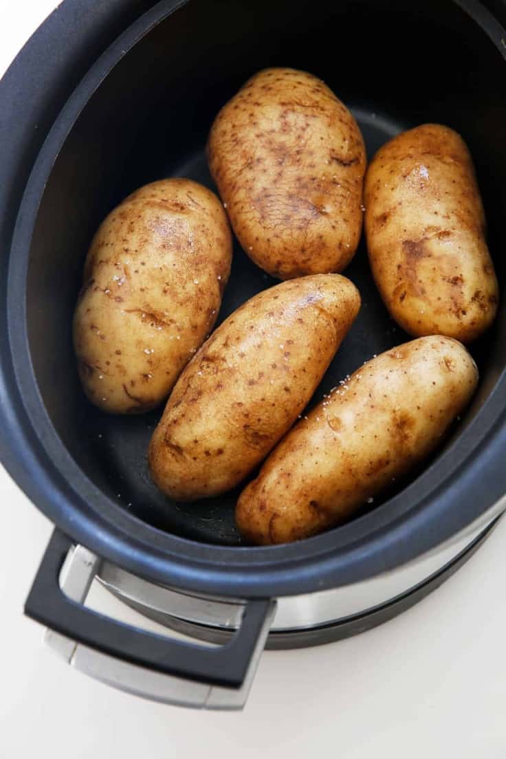 Slow Cooker Baked Potato Bar - Lexi's Clean Kitchen