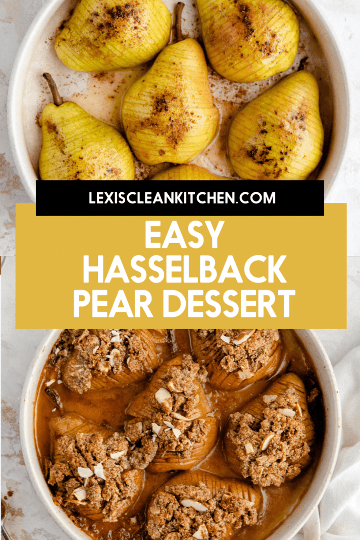 Baked Hasselback Pears