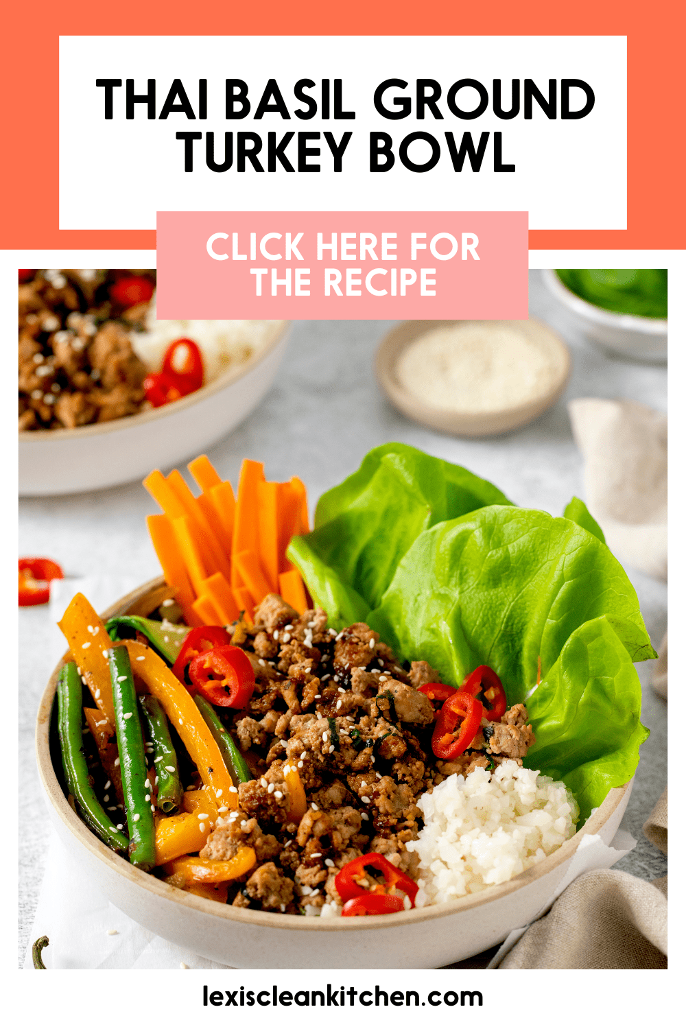 Thai Ground Turkey Bowl Meal Prep