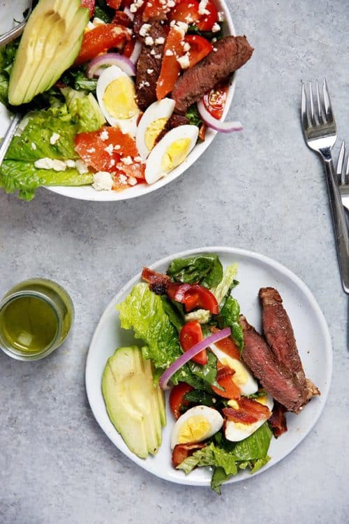 Steak Cobb Salad With Cilantro Vinaigrette Lexis Clean Kitchen