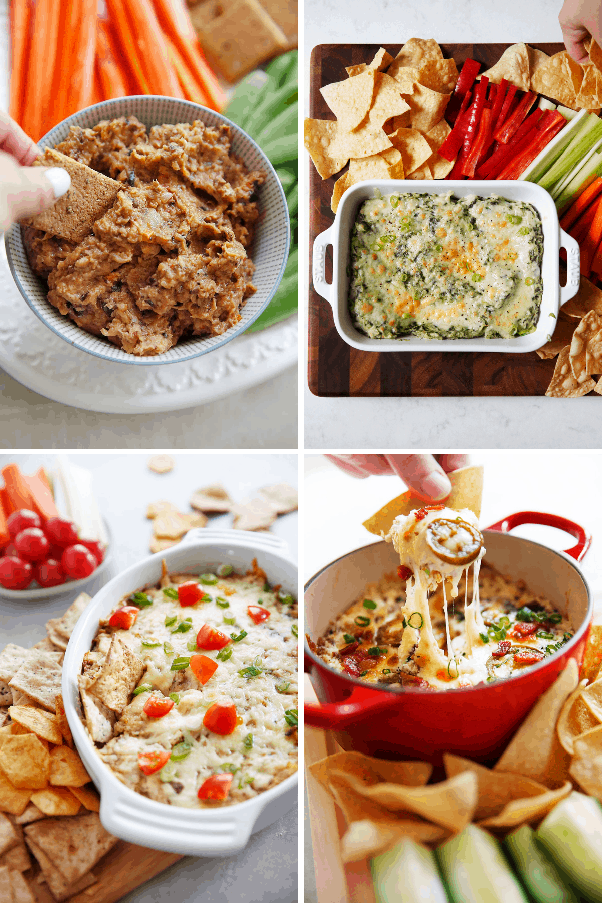 Healthy snack recipes to dip.