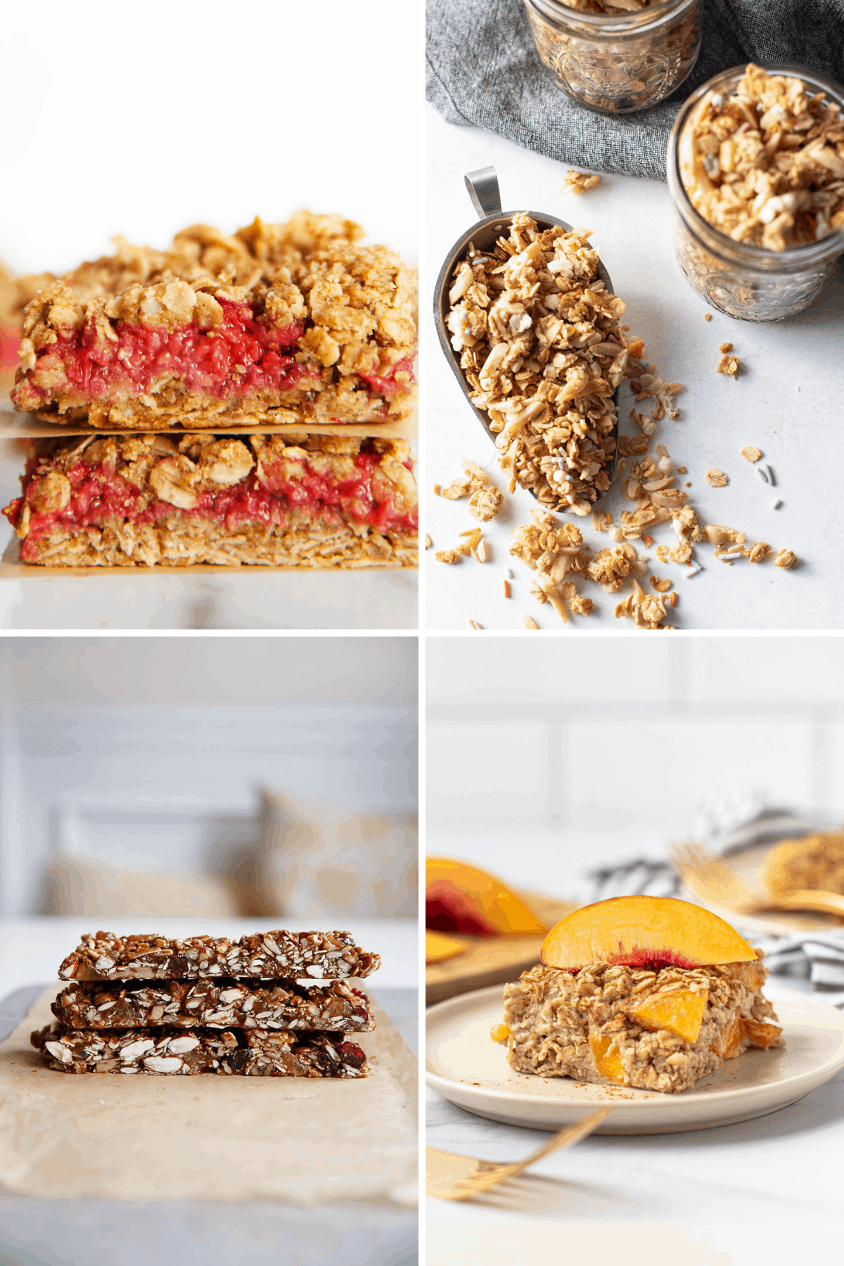 Healthy snack recipes made from oats.