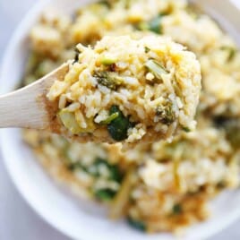 Instant Pot Lemon Veggie Risotto | Lexi's Clean Kitchen