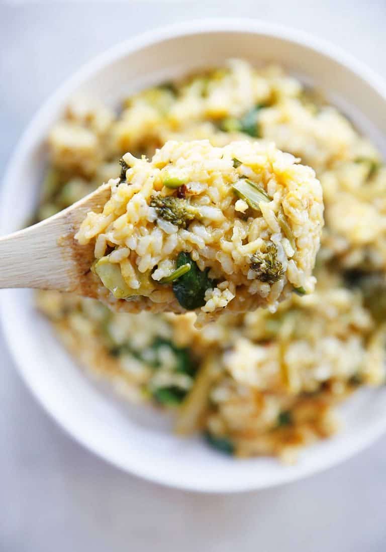 Veggie Instant Pot Risotto with Lemon Lexi's Clean Kitchen