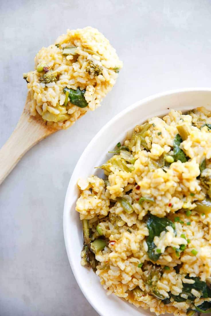 Veggie Instant Pot Risotto with Lemon - Lexi's Clean Kitchen