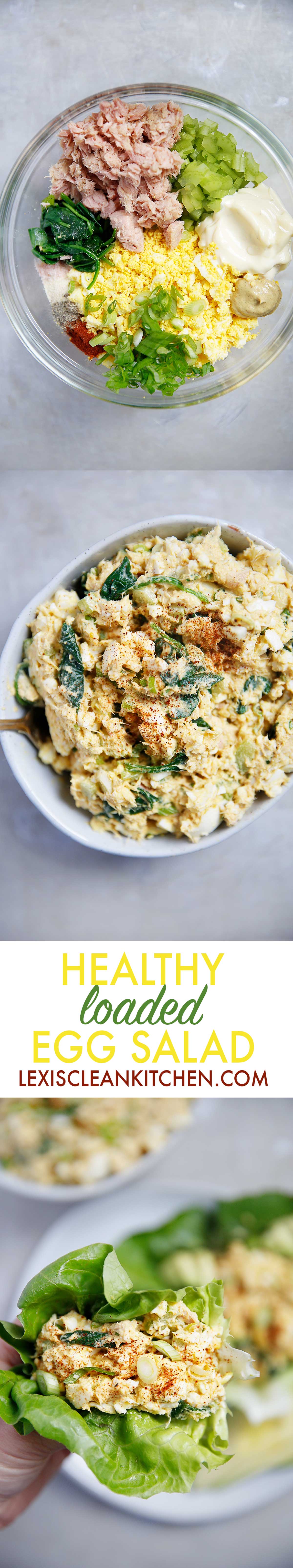 Loaded Egg Salad with Tuna {Paleo-friendly, gluten-free, grain-free, dairy-free, and low-carb} | Lexi's Clean Kitchen